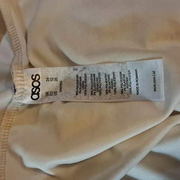 ASOS Curve Cream Lace Midi Dress - Picture 7 of 8